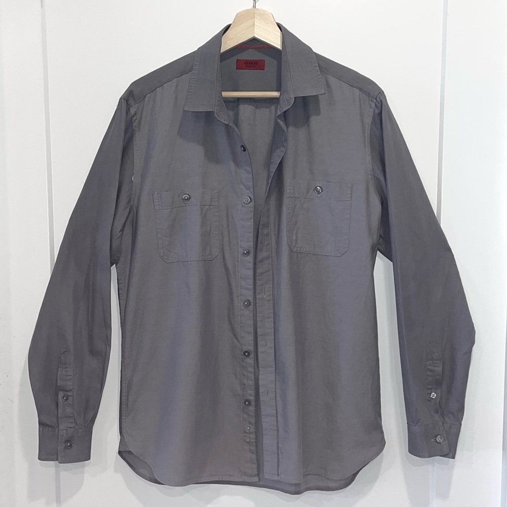 Alfani Men’s Long-Sleeve Slim-Fit Dress Shirt, Size Medium